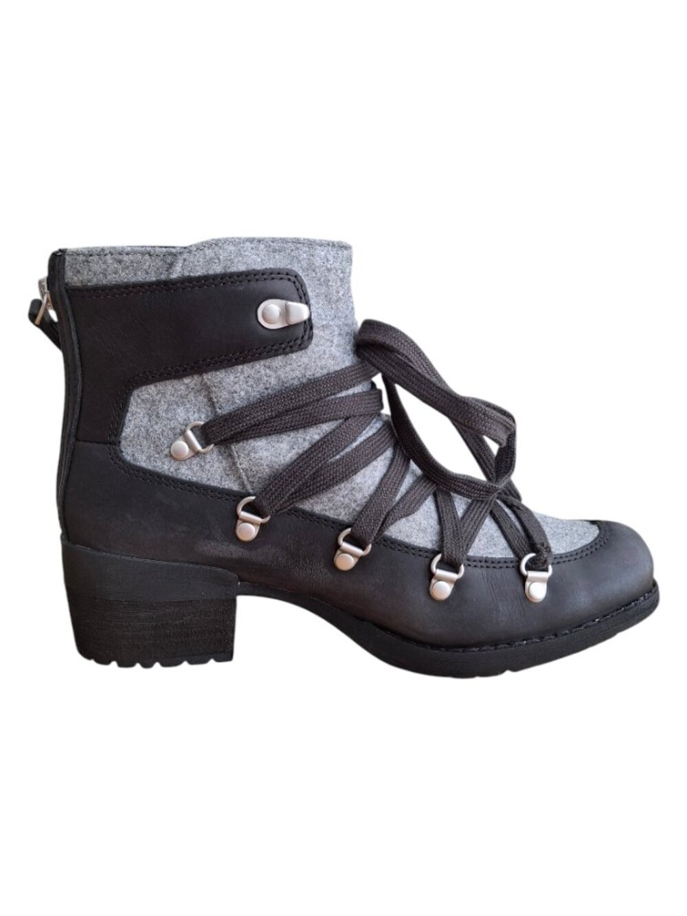 (New) Merrell – Shiloh II‎ Warm Leather Boots (Black/Gray) – Women's 7
